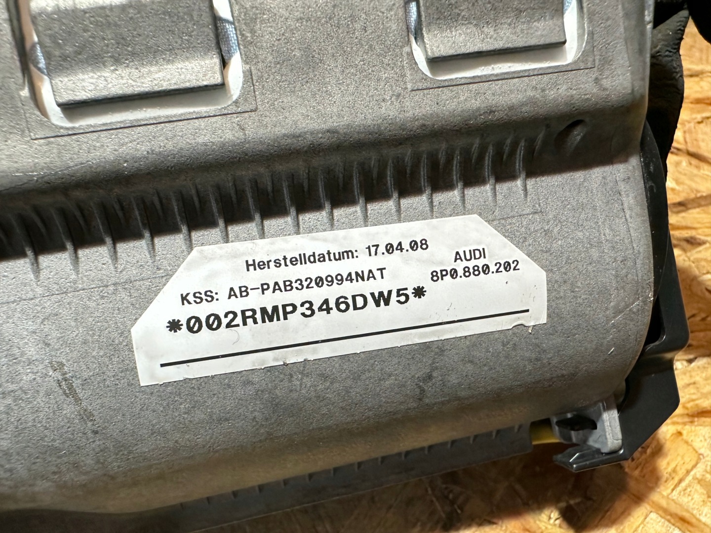 AIRBAG PASSAGER AUDI A3 8P0880202