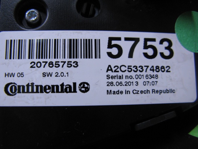commande de climatisation OPEL ZAFIRA C
