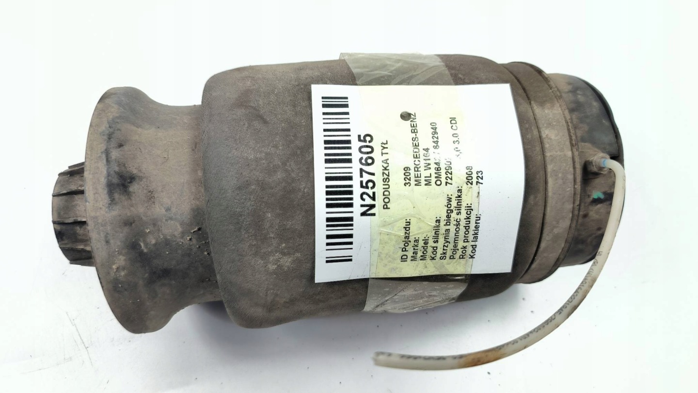 airbag pneumatic left rear part MERCEDES-BENZ ML W164