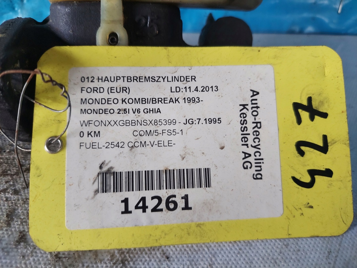 Servofreno MONDEO MK e 2.5 V6 ATE 5108