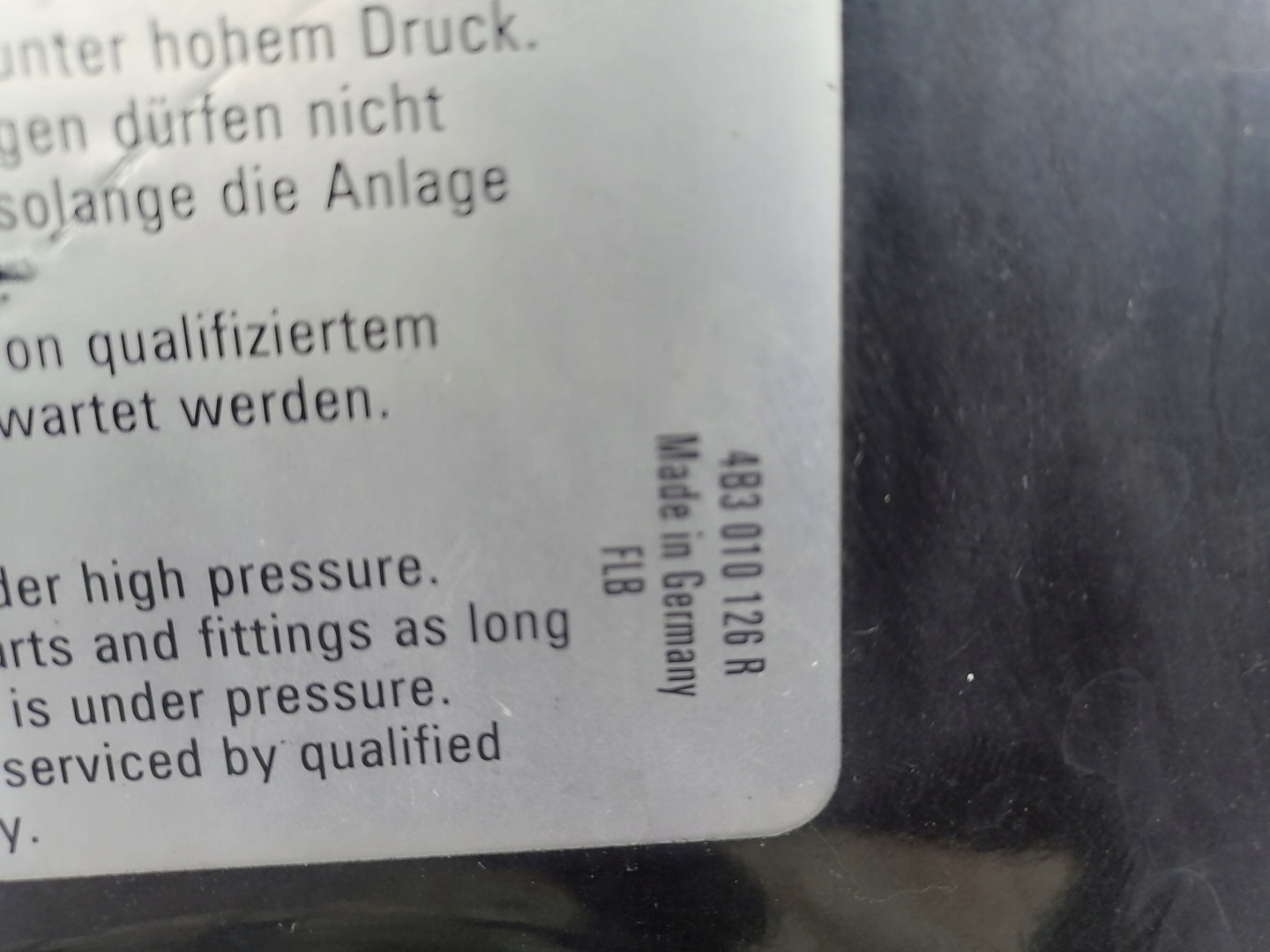 bonnet AUDI A6 C5 - does not have KODU LAKIERU PRZEDLIFT