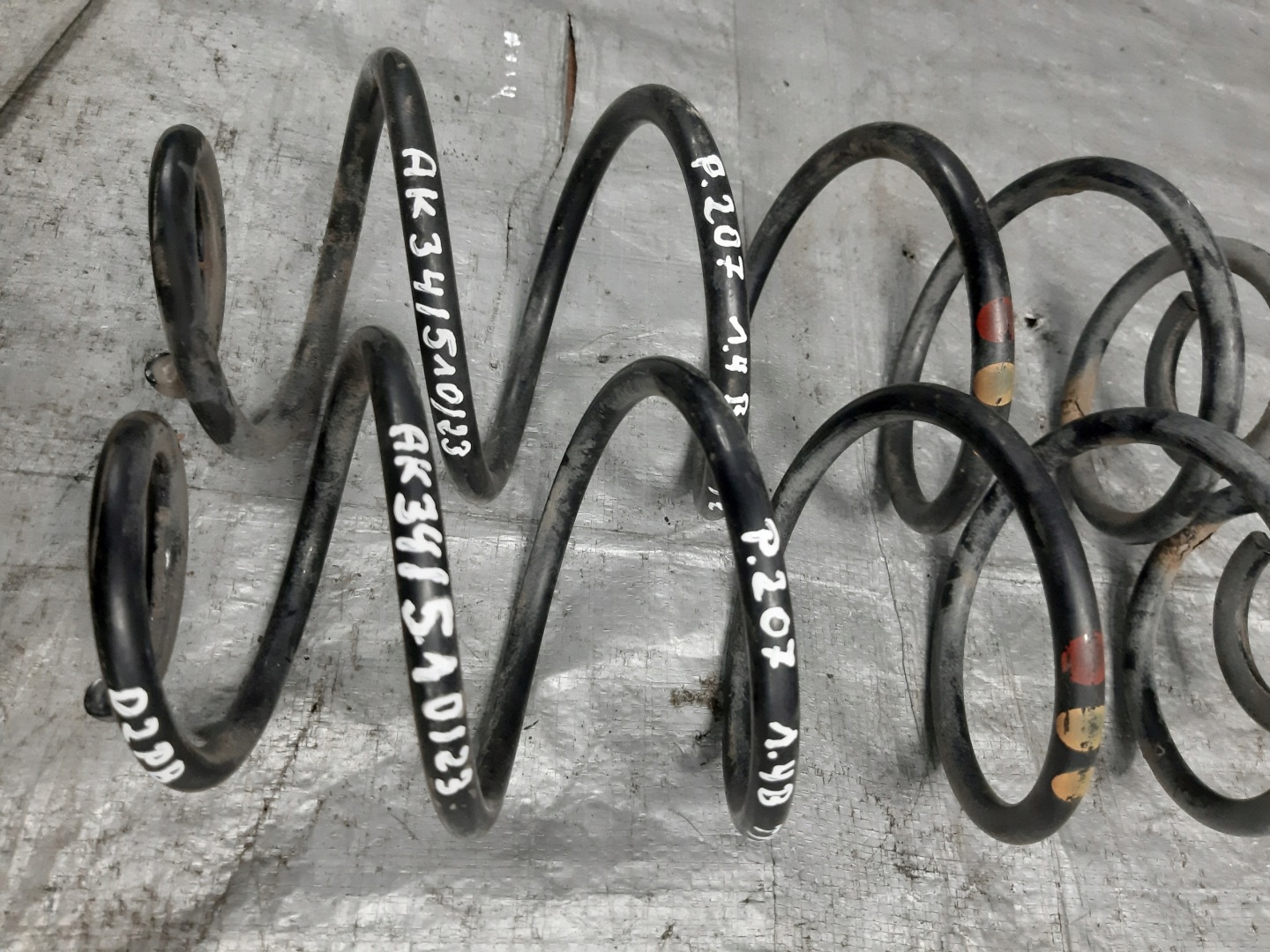 springs springing rear part 2X PEUGEOT 207 1.4B HB