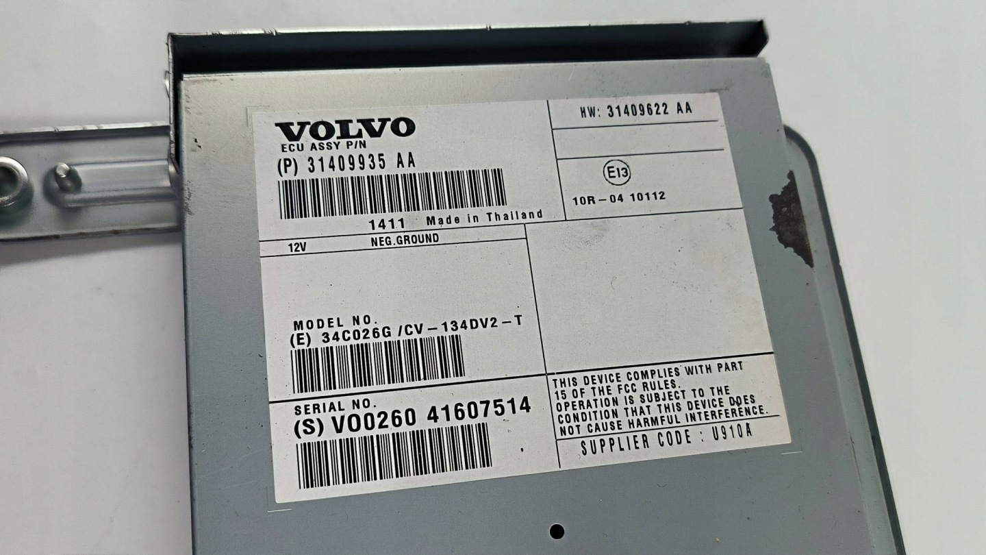 amplifier AUDIO 31409935AA VOLVO V70 III LIFT