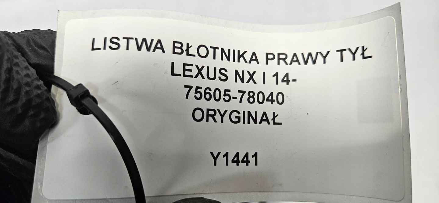 modanatura parafango Destra posteriore LEXUS NX e 14- Originale 75602-78040