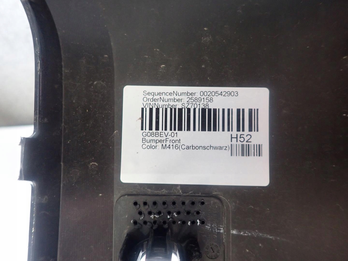 bumper front front BMW IX3 G08 2020