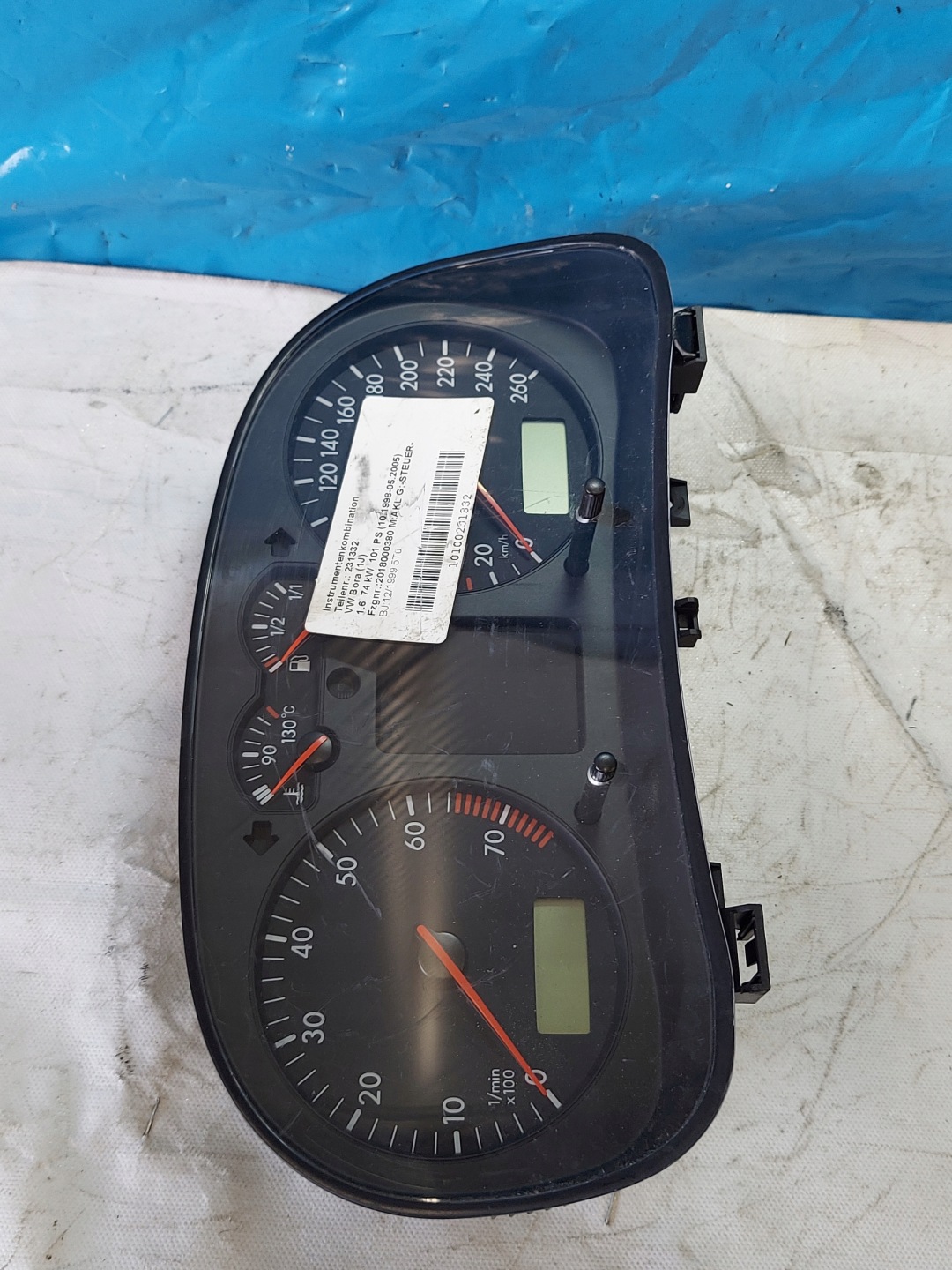 dials clock VW BORA 1.6 B 1J0919861D