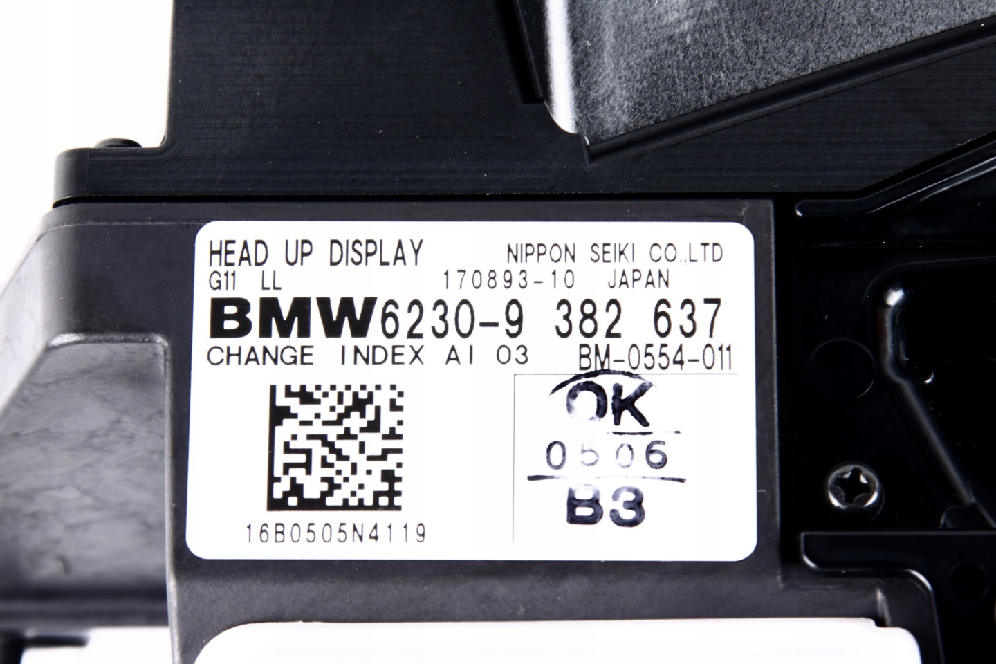 BMW G11 G12 display RZUTNIK HEAD UP 9382637