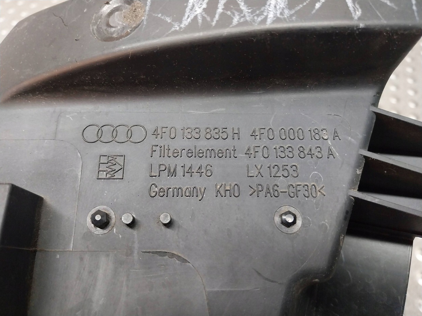 Gehäuse FILTER luft DOL 4F0133835H AUDI A6 C6 4F0 2.0 TDI