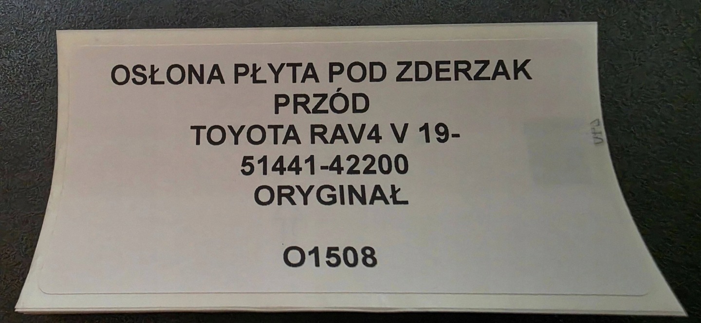cover below front bumper front Toyota RAV 4 (XA50) 5144142200