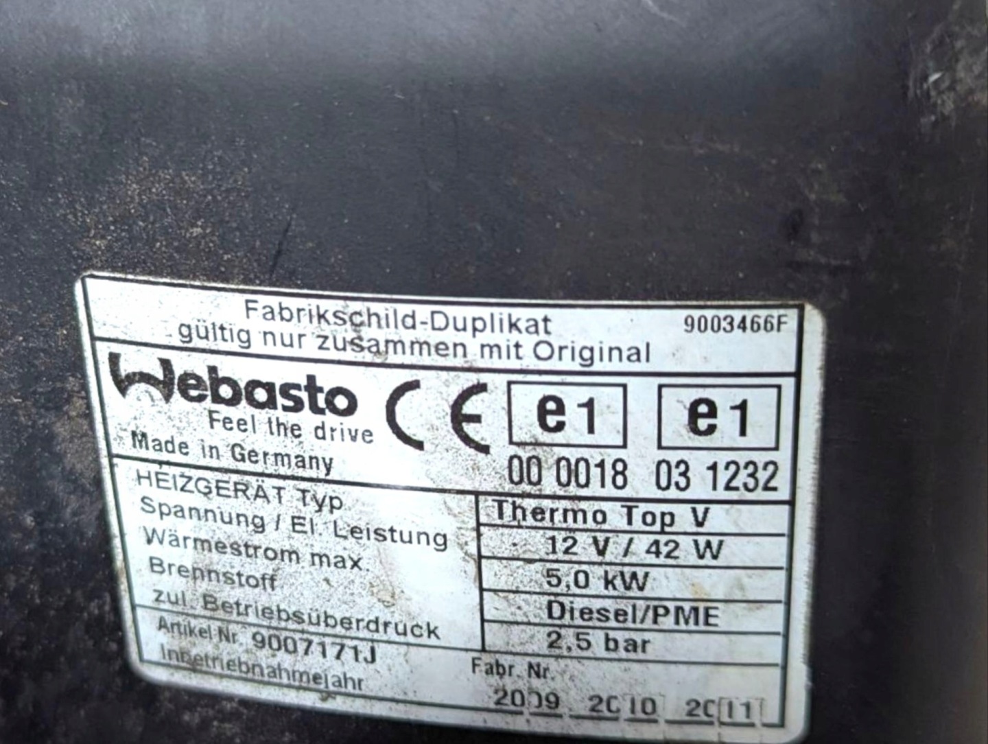 webasto Webasto Land Rover Range Rover Sport L320 2009