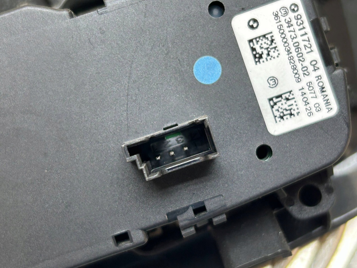 light switch BMW X5 F15 2015 9311721