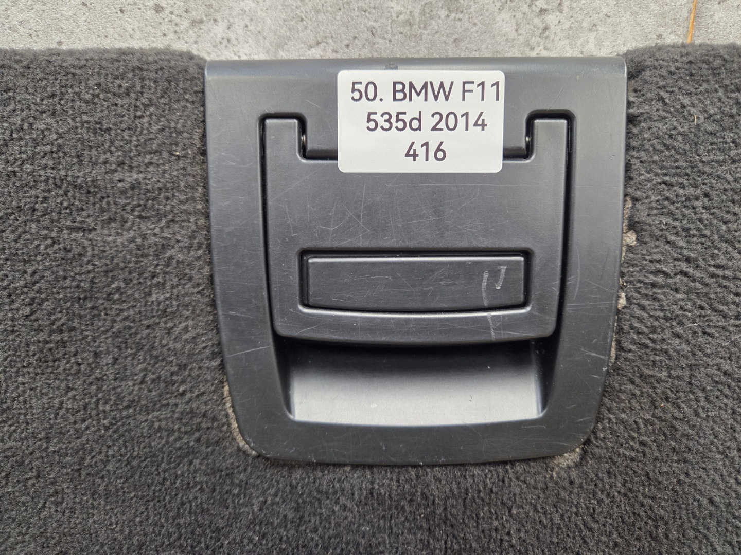 BMW 5 F11 floor mats boot black 7228704