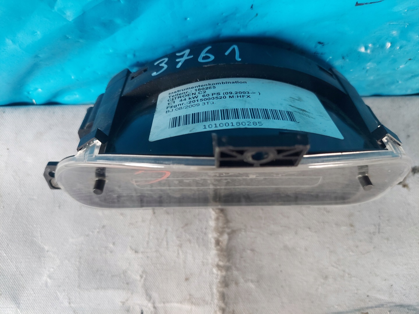 dials clock CITROEN C2 1.1 B P9660225780