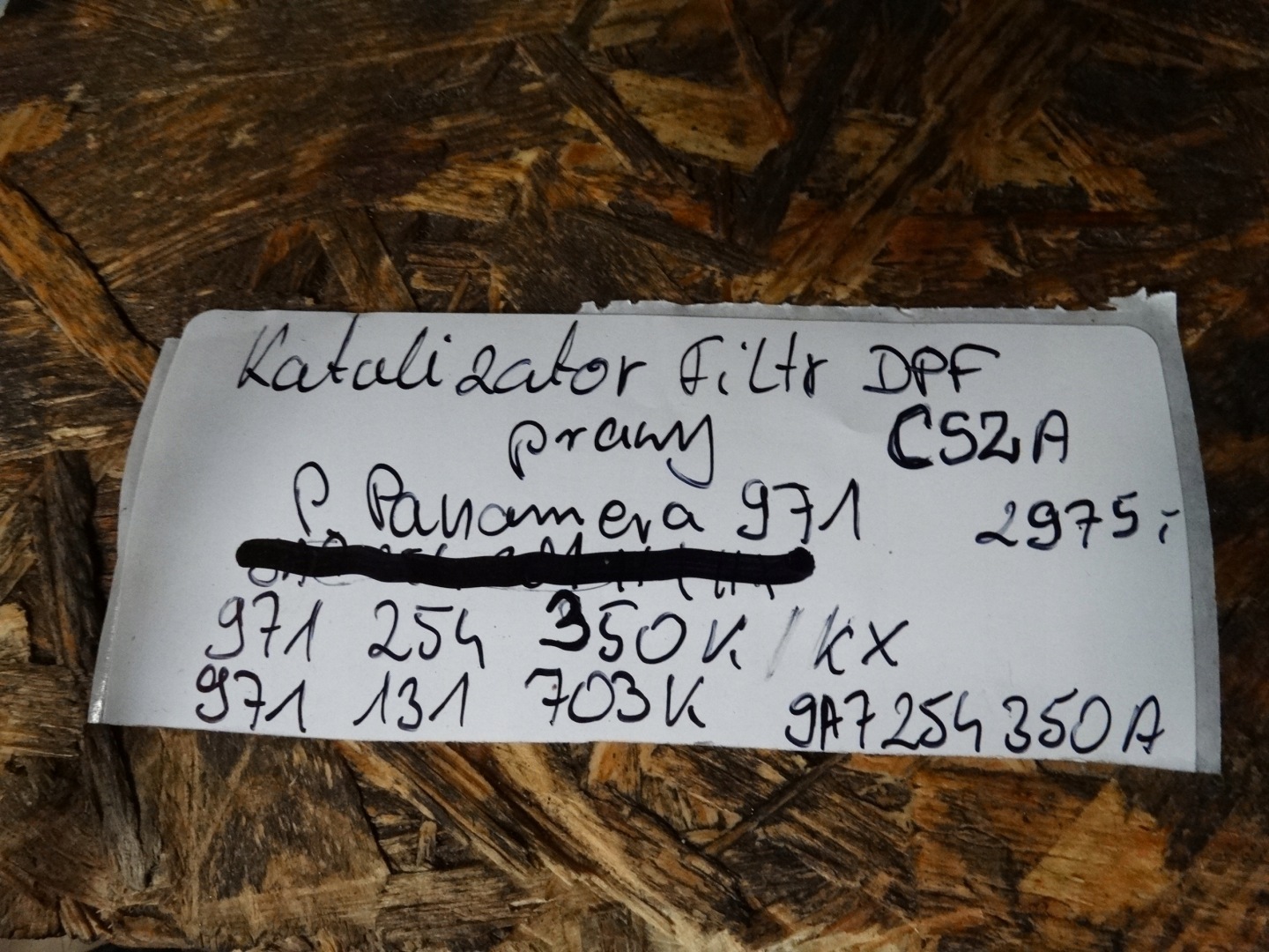 IDEALNY catalyst filter DPF right PORSCHE PANAMERA 971 1 9