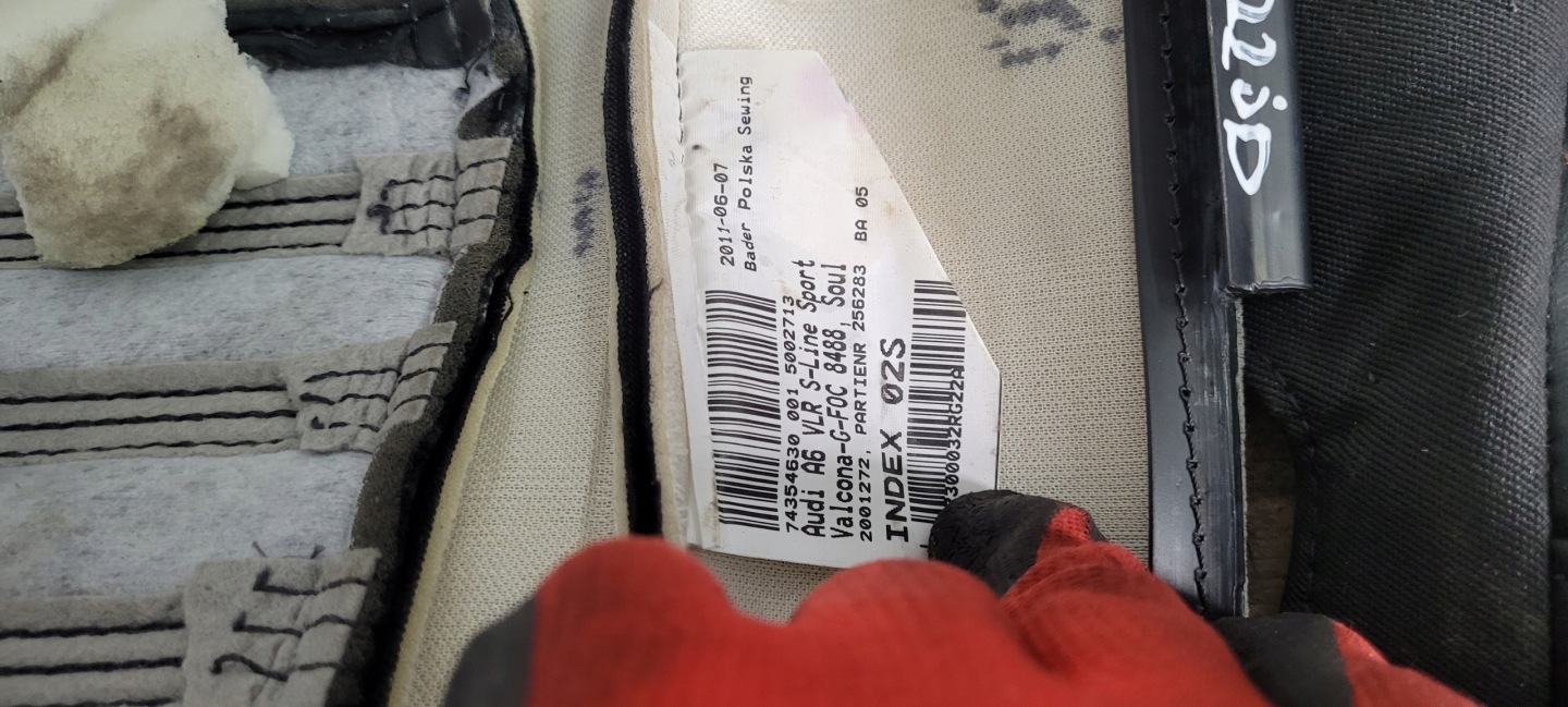 A6 C7 4G seat leather side right right front SLINE A7 4G
