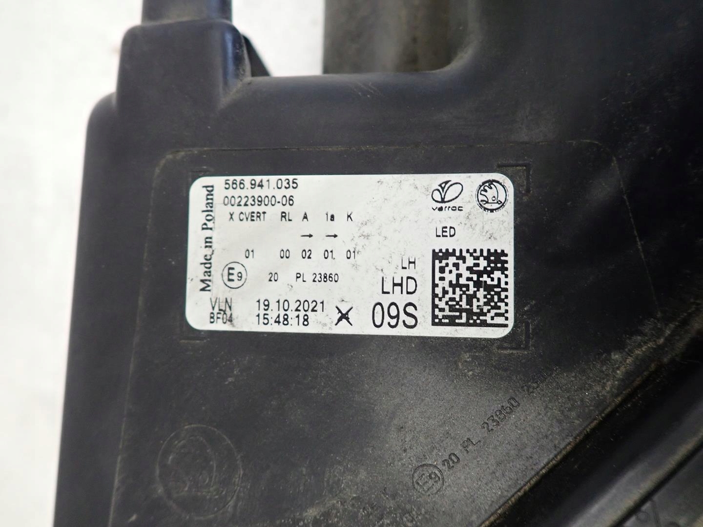 light front front left SKODA KODIAQ LIFT 2021- FULL LED 566941035