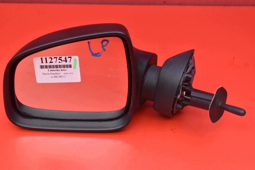 mirror left black, manually EU 024363 DACIA SANDERO 1 and 08-12