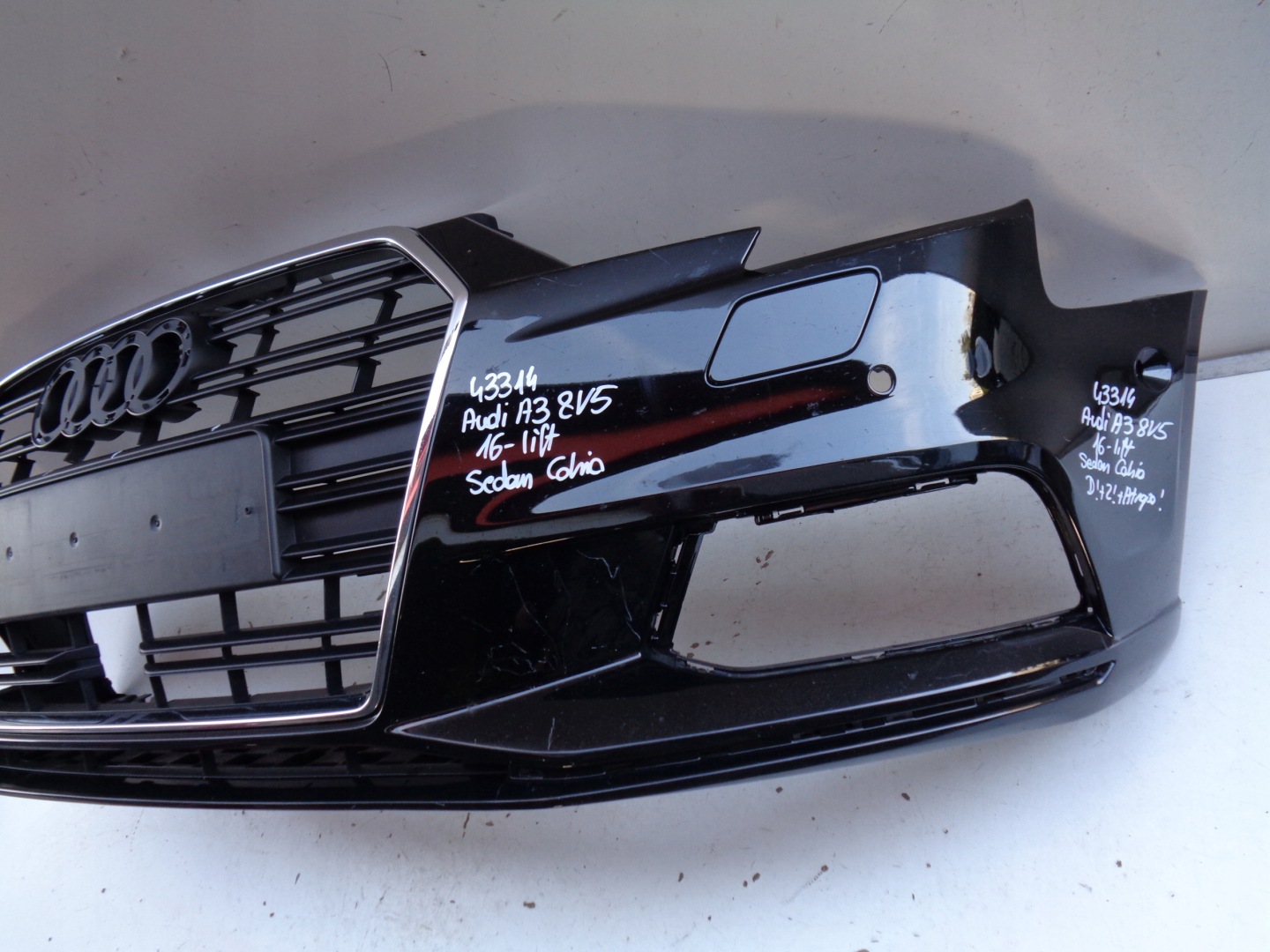 front bumper AUDI A3 8V 8V5 16- LIFT sedan CABRIO NR 43314