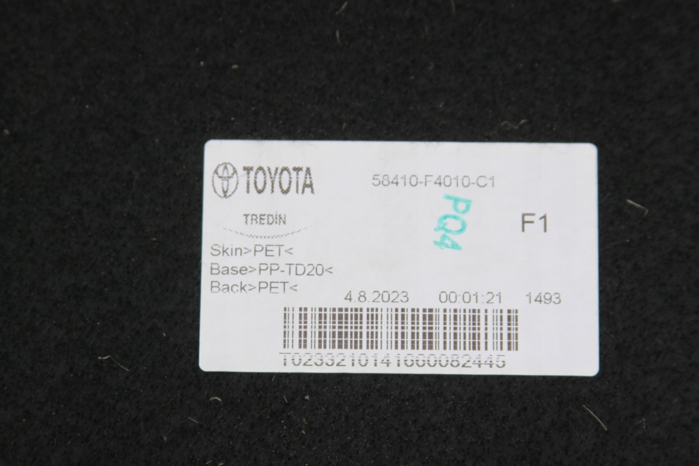 mats floor boot TOYOTA C-HR and 16-23r original
