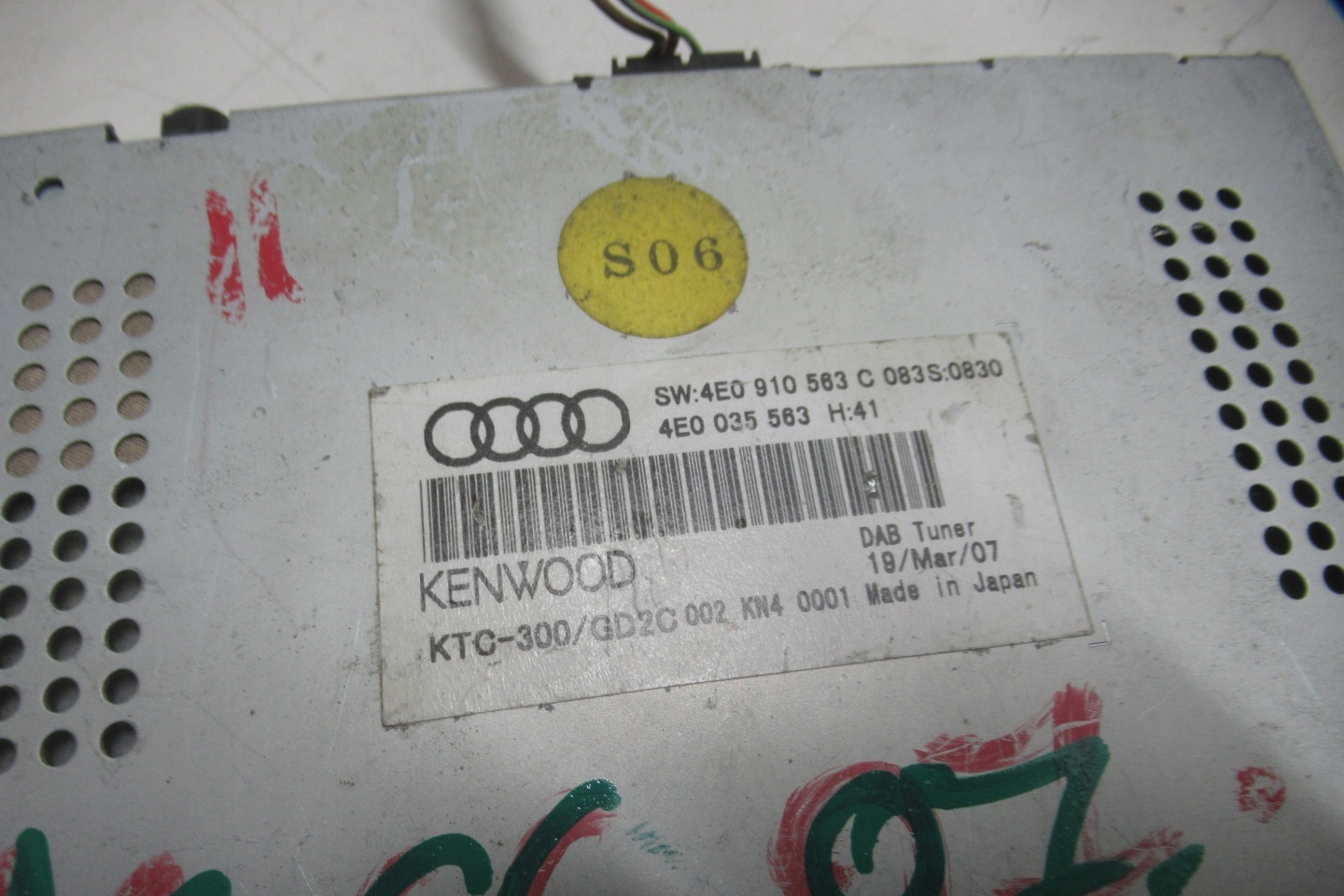 AUDI A6 C6 07R module amplifier RADIA 4E0035563