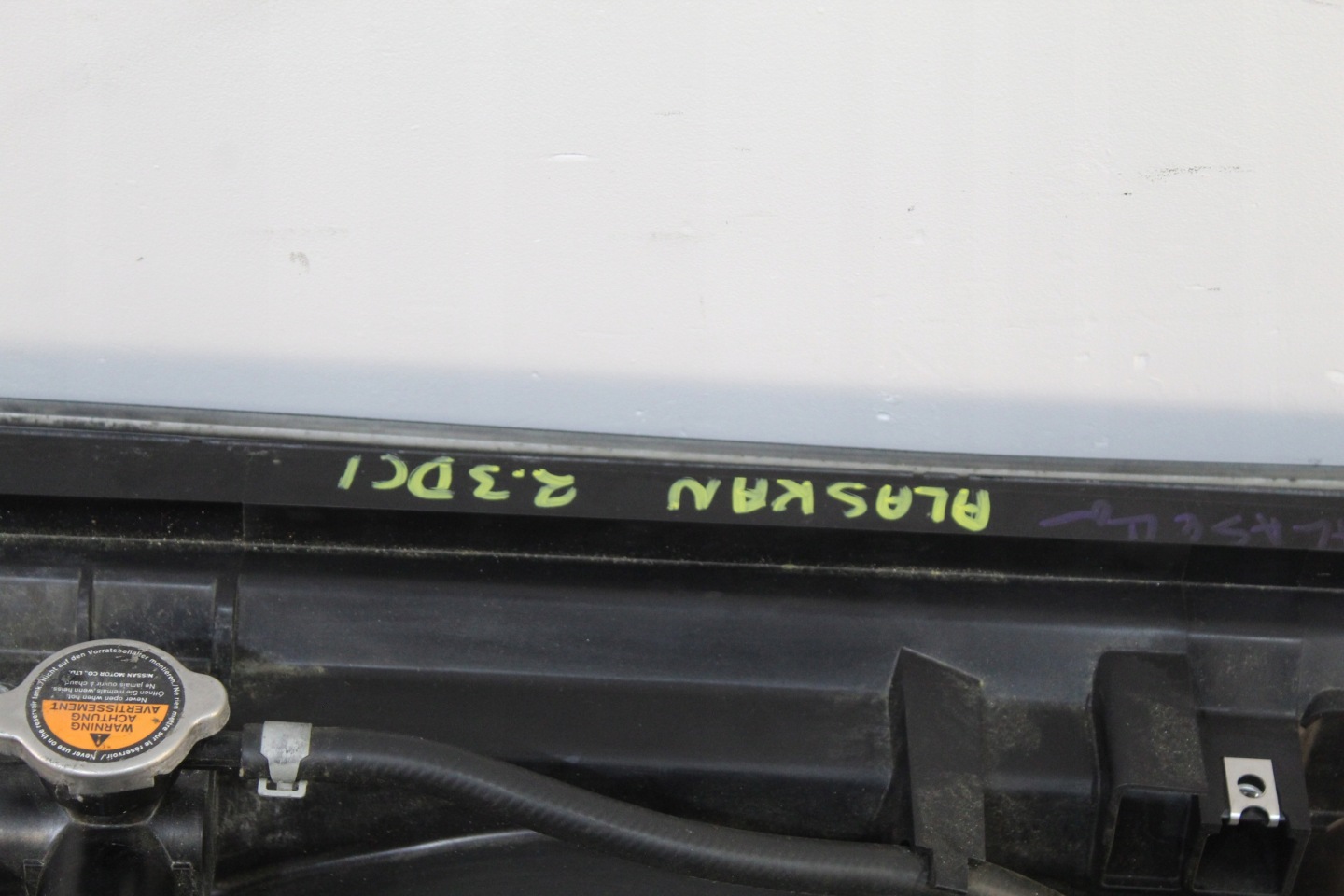 support panel for radiators radiator RENAULT ALASKAN