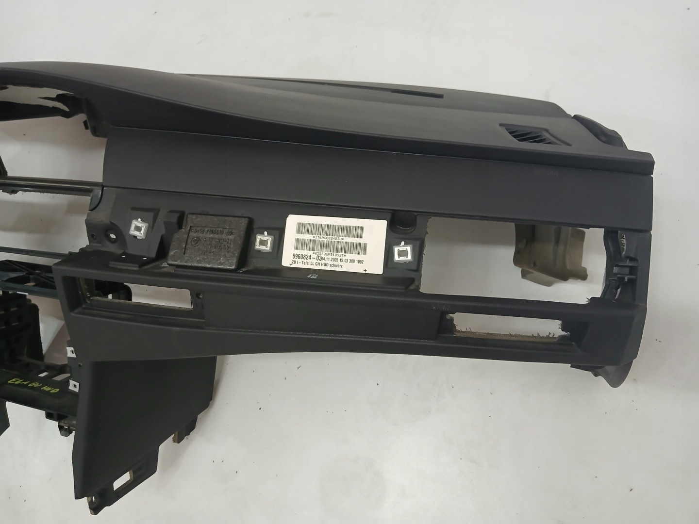 dashboard instrument panel BMW E60 E61 HEAD UP START STOP 6960824