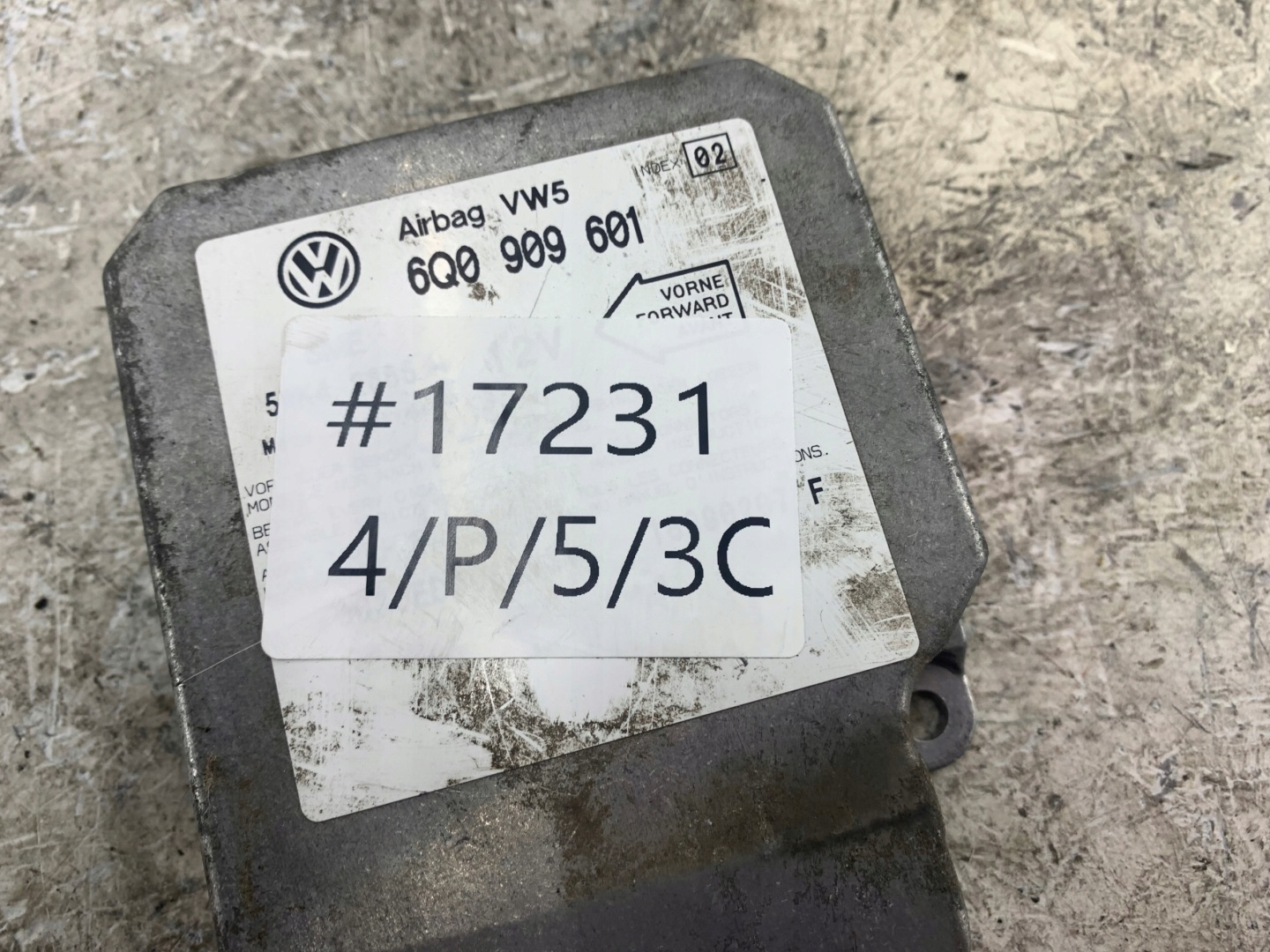 VW LUPO modulo airbag aria airbag 6Q0909601