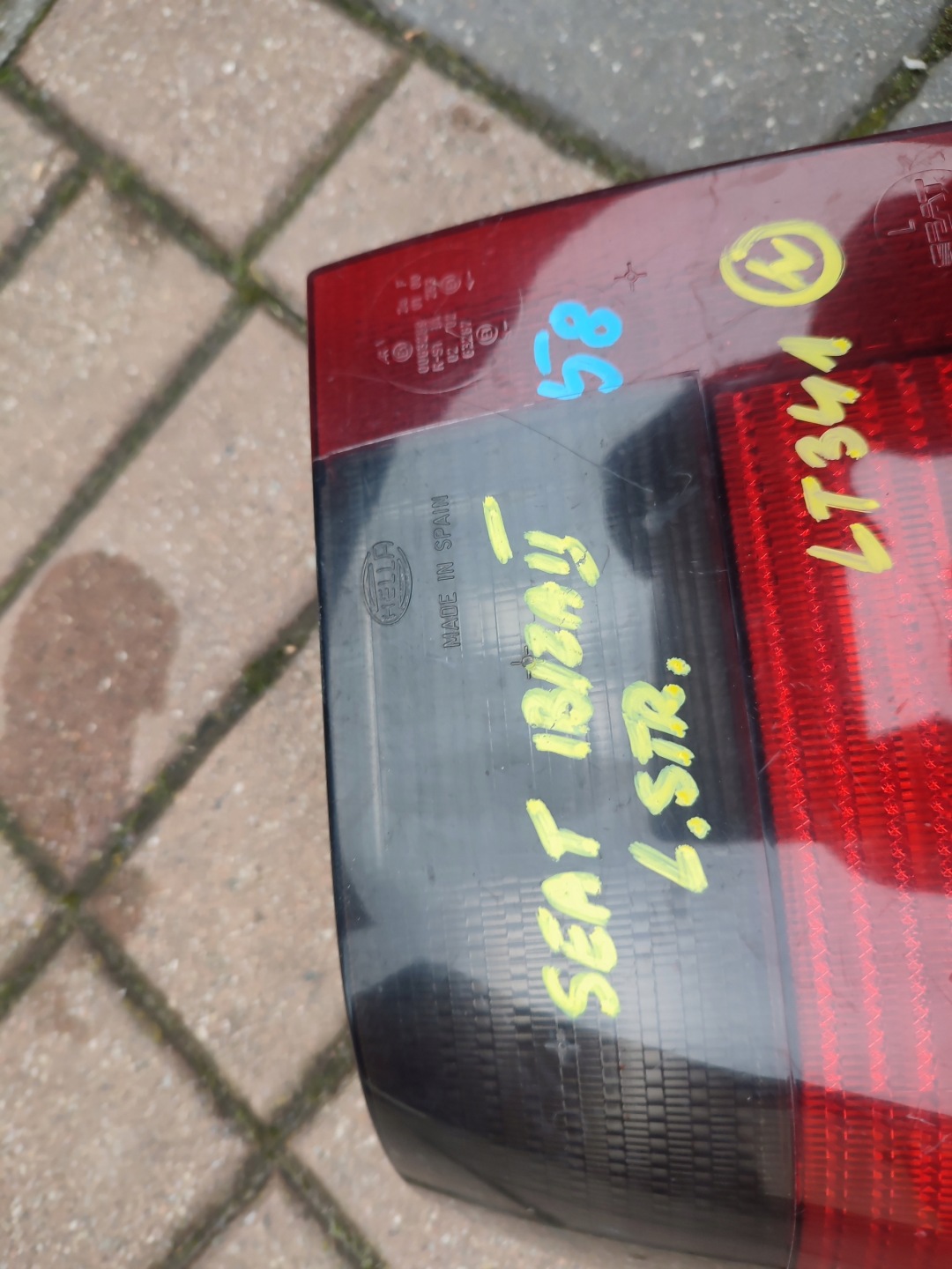 light left rear part left rear seat ibiza II