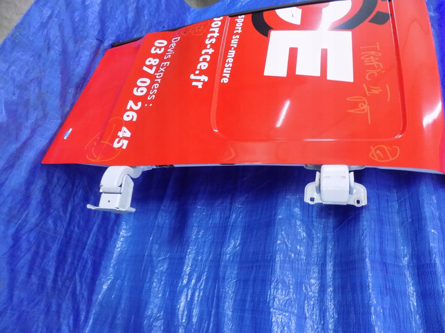 door right rear part RENAULT TRAFIC III hinges upholstery KPL