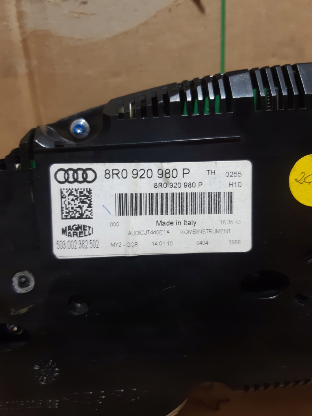 AUDI Q5 8R 2.0 TDI dials dials USA 8R0920980P