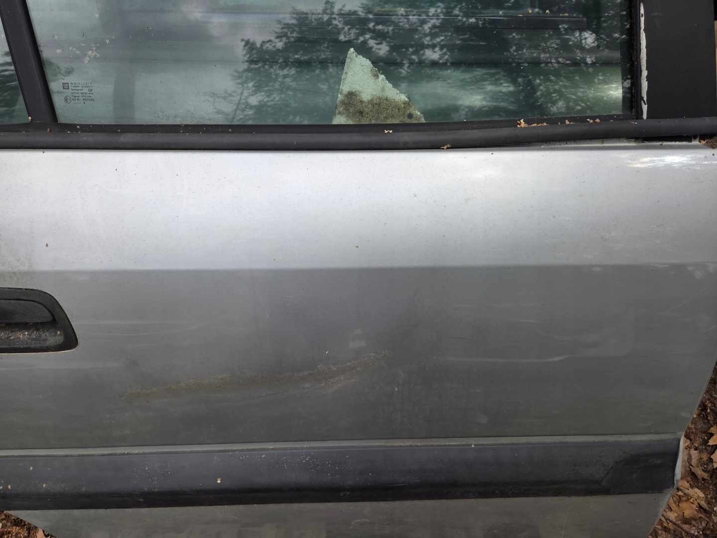 door right rear part right rear. OPEL ZAFIRA A silver