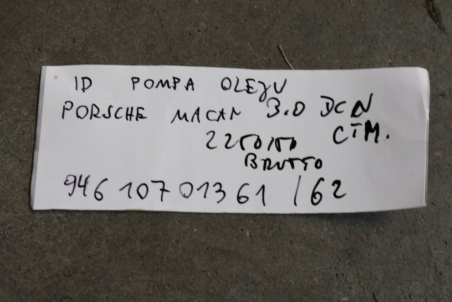 IDEALNA Pompa olio motore PORSCHE MACAN 3.0 DCN CTM 1