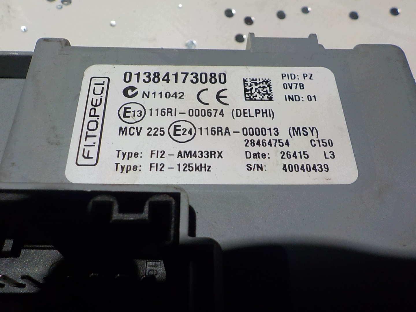 CITROEN NEMO modul BSI UCH 01384173080 DELPHI