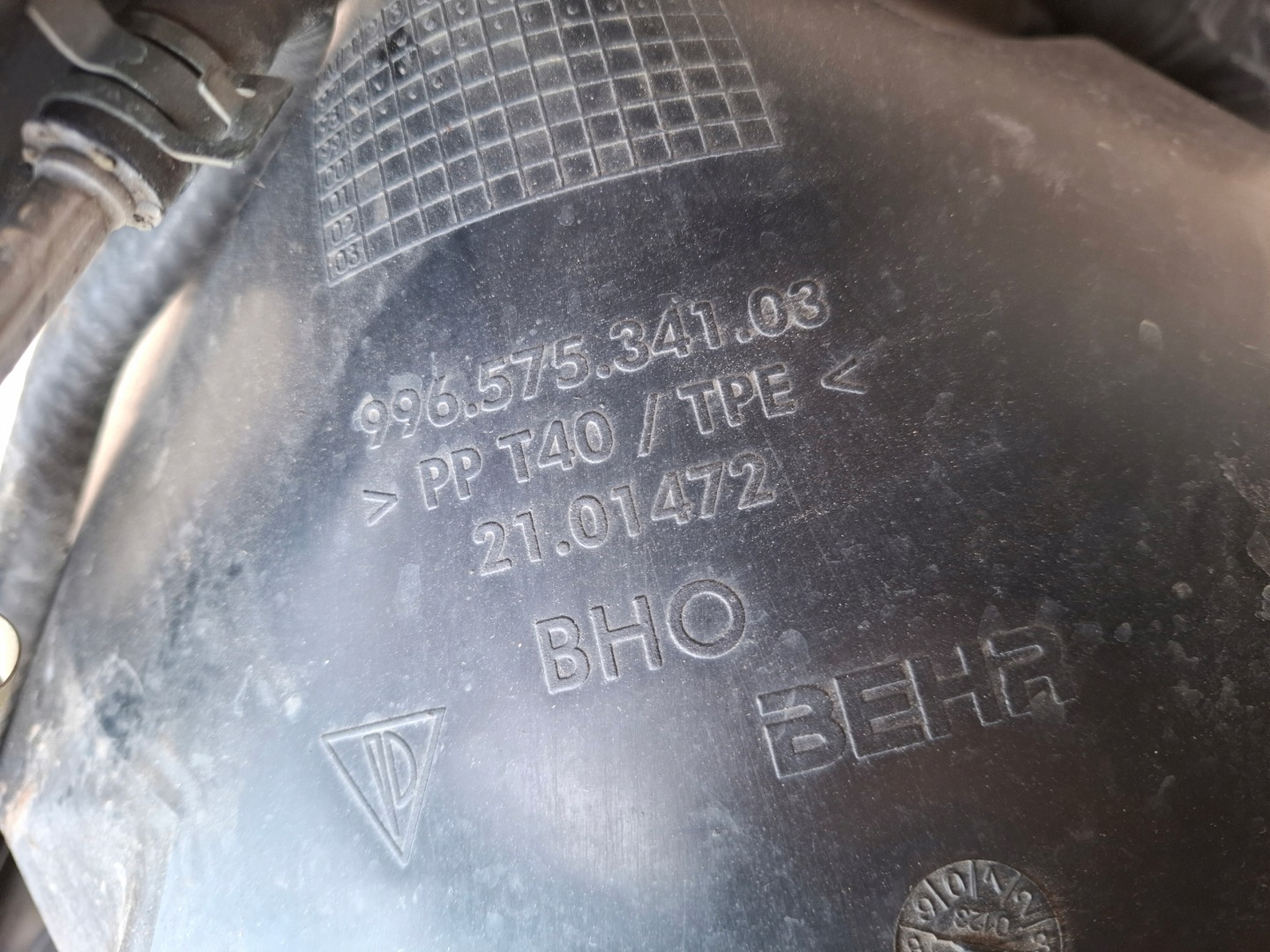 radiator fan right PORSCHE BOXSTER 986