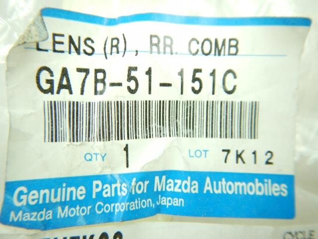 KLOSZ lights right rear part MAZDA 626 91-12 / GA7B51151C