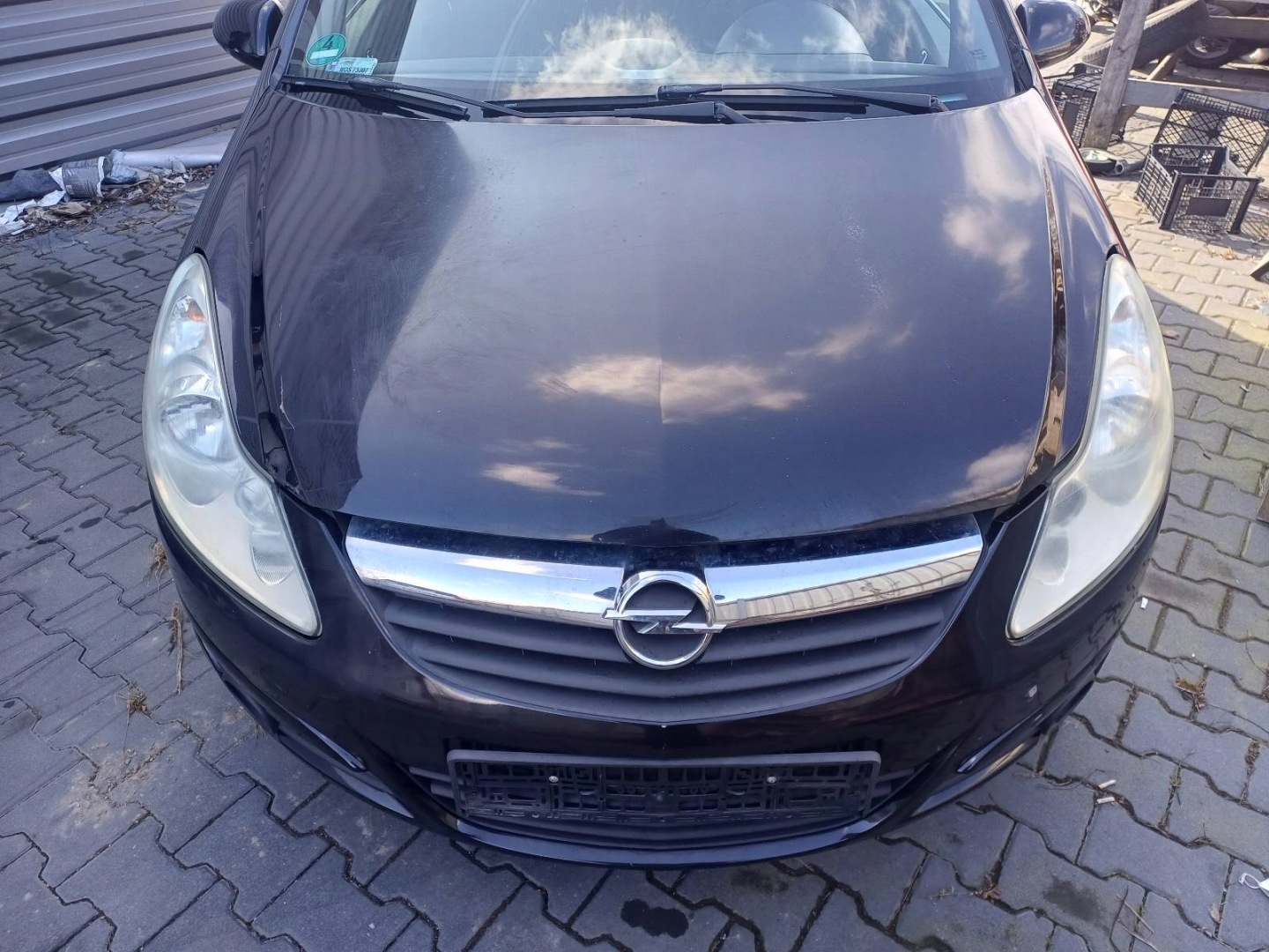 complete front bonnet bumper light left right OPEL CORSA D Z20R
