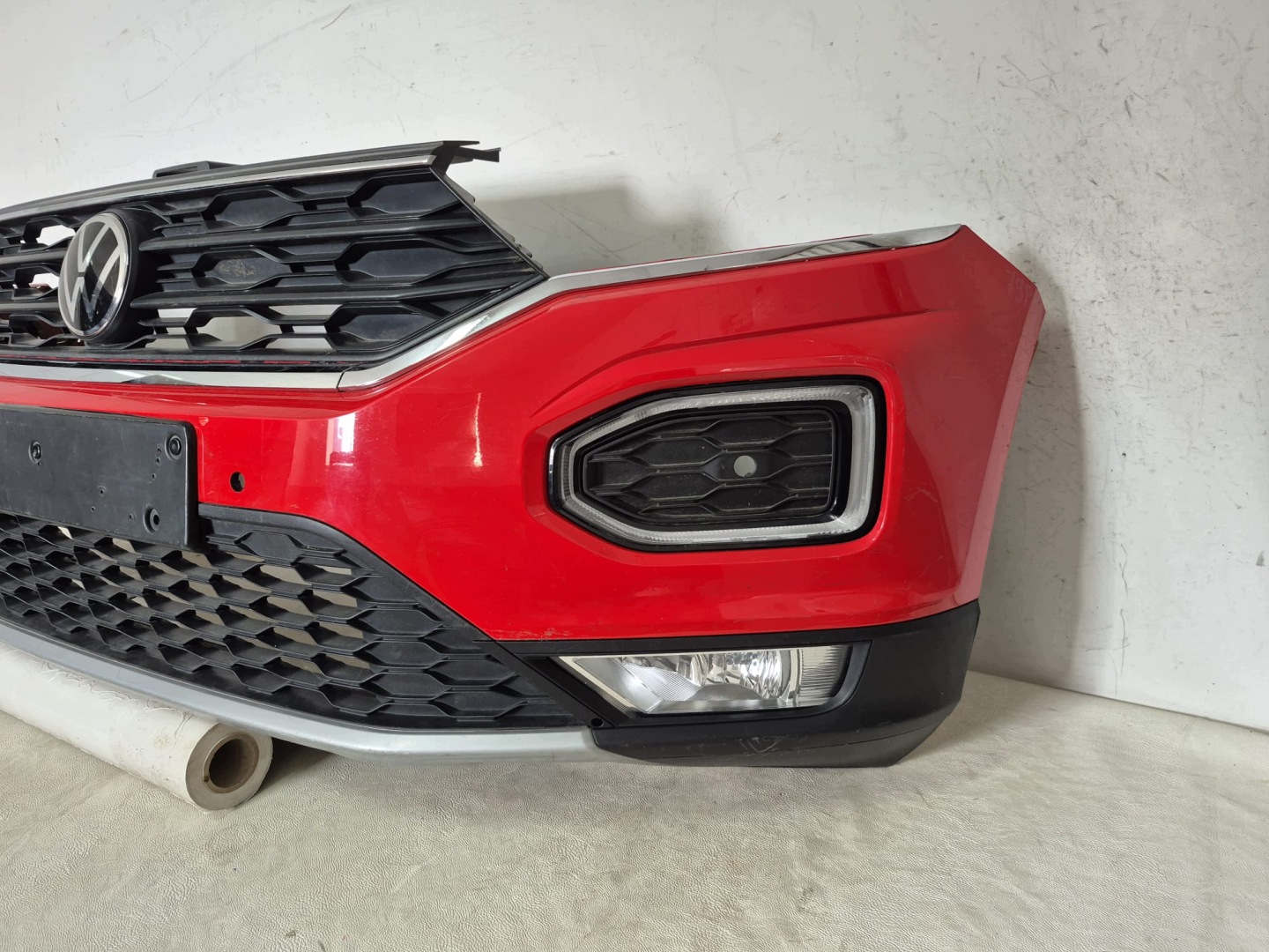 VW T-ROC 2GA 17- bumper front front grill grid LED CHROM PDC