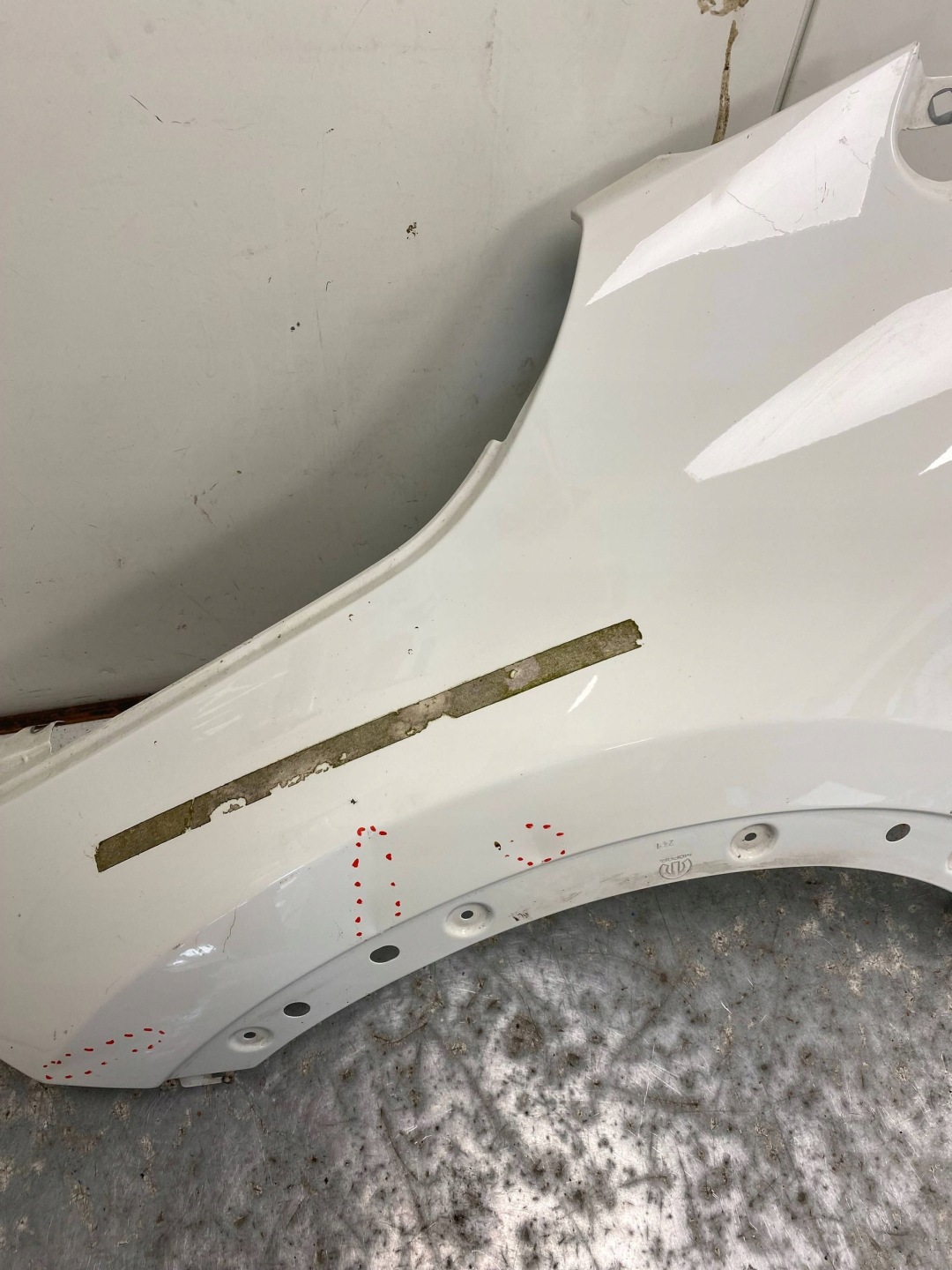 FIAT 500X CROSS fender left front front BIALY