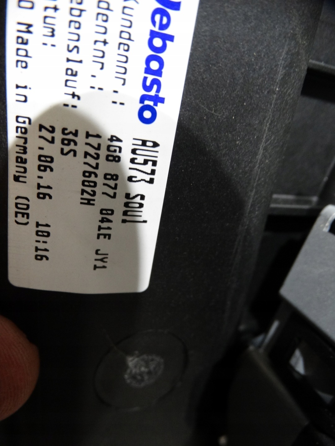 IDEALNY Toit ouvrant AUDI A7 C7 1