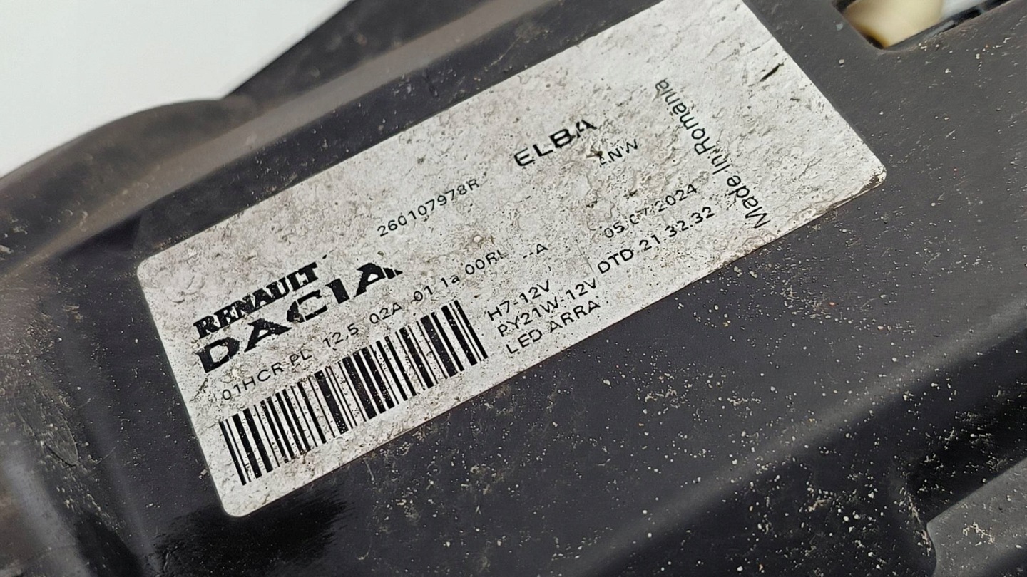 light right front 260107978R DACIA JOGGER LIFT