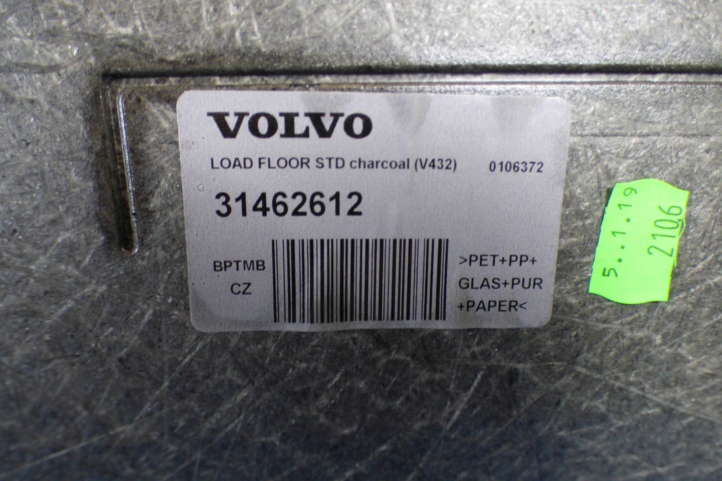 mats boot 31462612 stBDB VOLVO V60 II III 2018