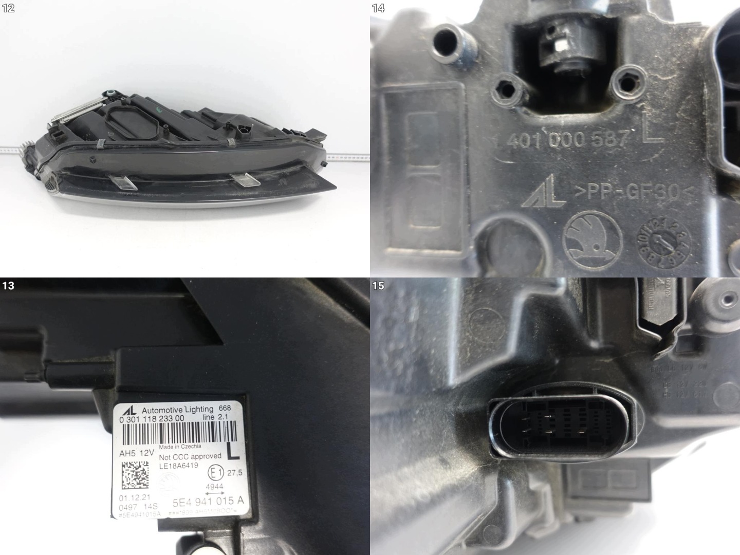 SKODA OCTAVIA IV 4 5E4 20-24 light FULL LED CRYSTAL LIGHTING left front EU