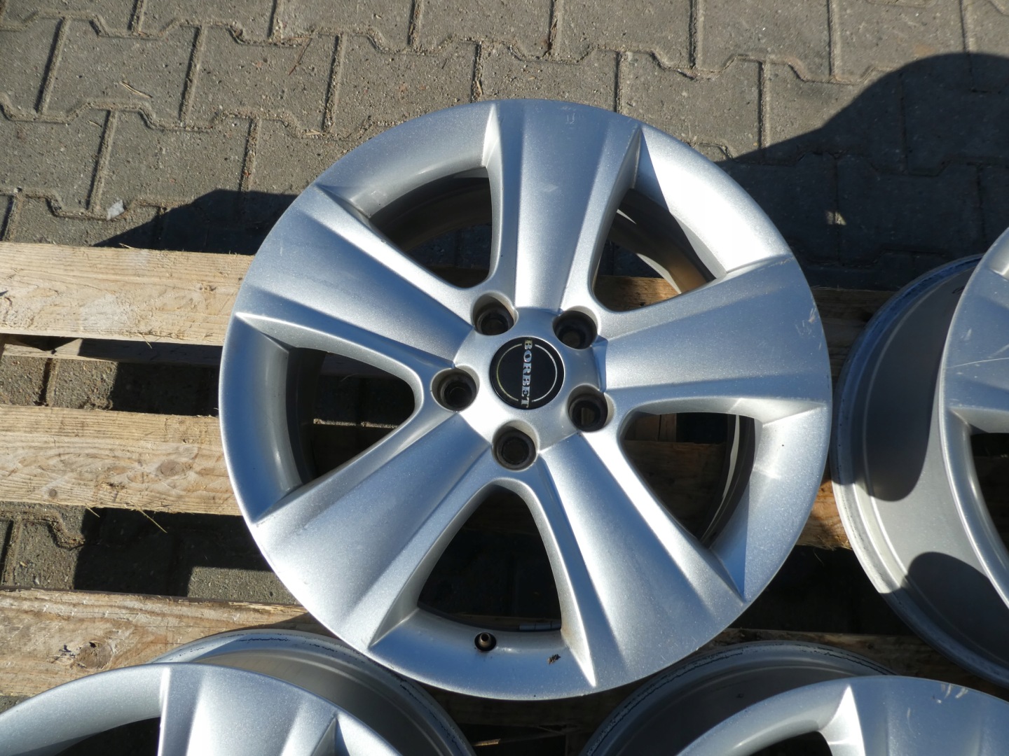 4X discs aluminium disc 5L0601025B SKODA 5X112