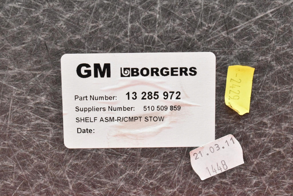 floor boot 13285972 OPEL MERIVA 2 II B 10-14