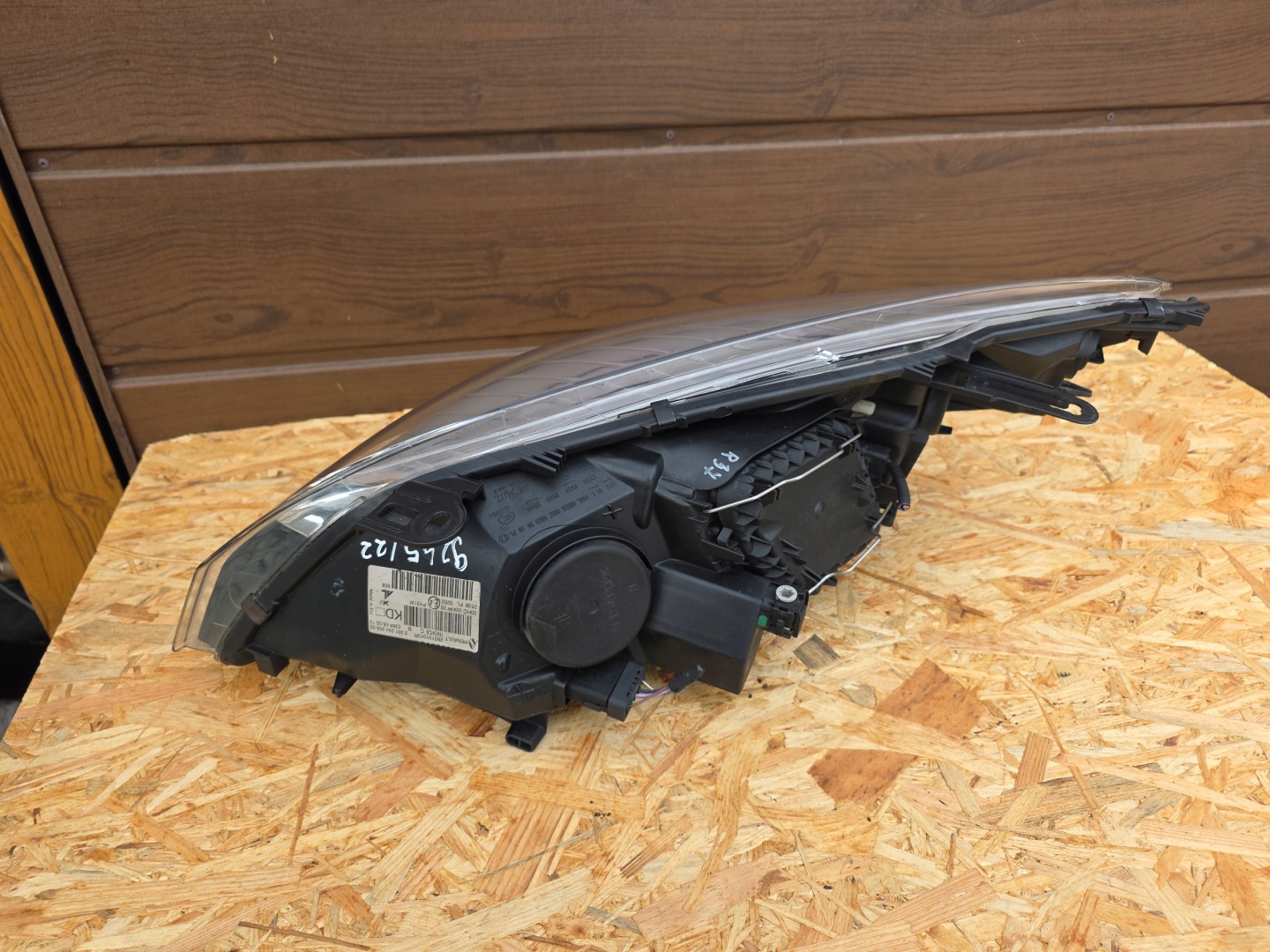 light front right right front Renault Megane III 3 ciemna black