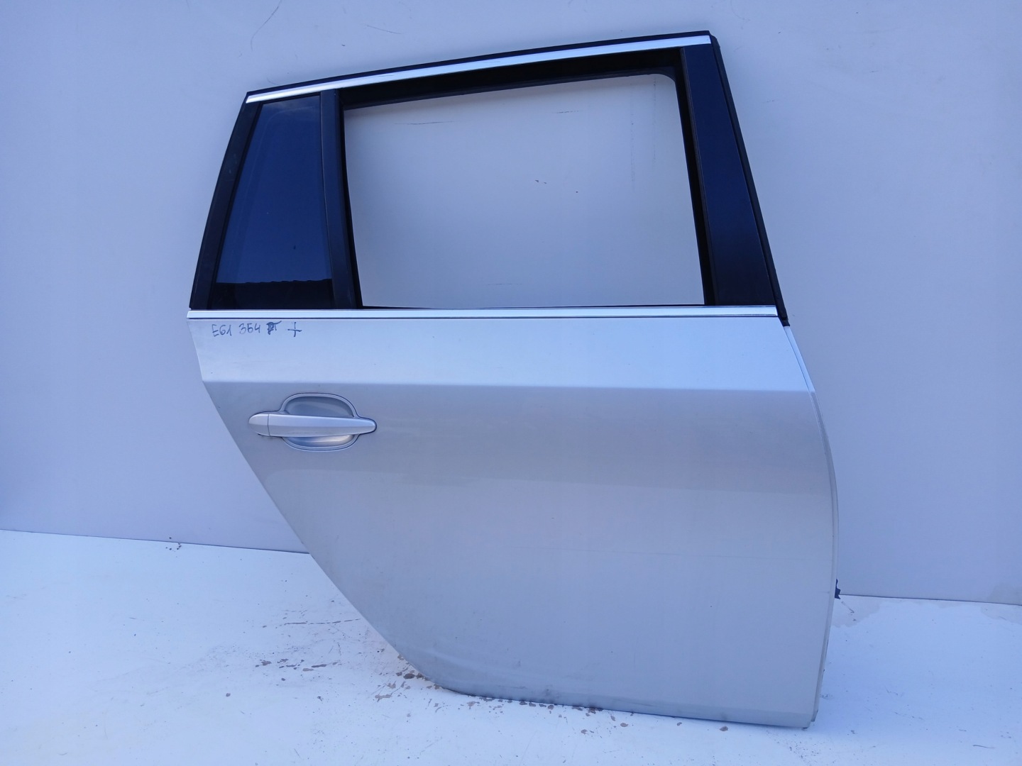Tür rechts hinten heck BMW E61 354/7 TITANSILBER