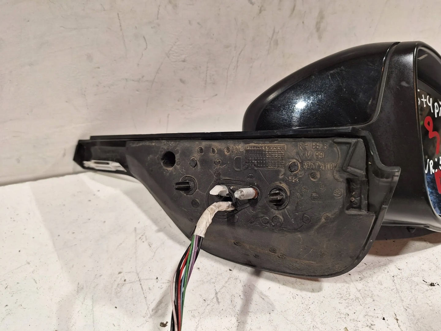 mirror exterior right Citroen C3 III 16- EU 9 PIN