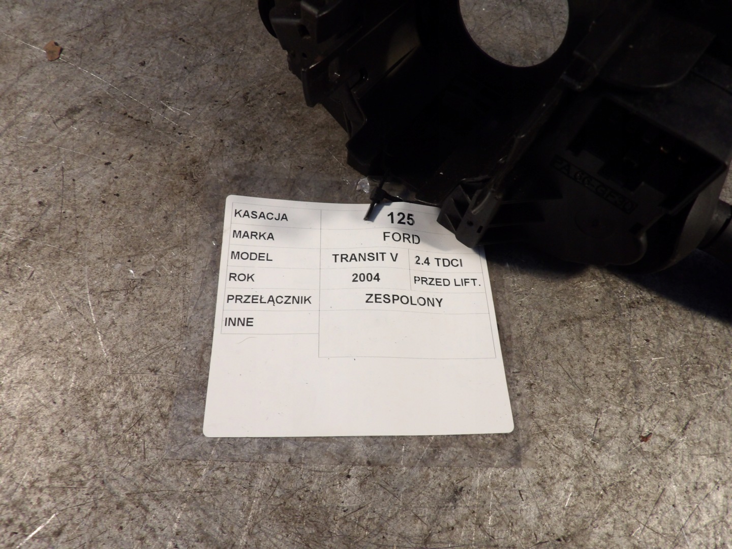 Ford Transit V DEVIO LUCI TERGICRISTALLO TERGI 1C1T13335AB
