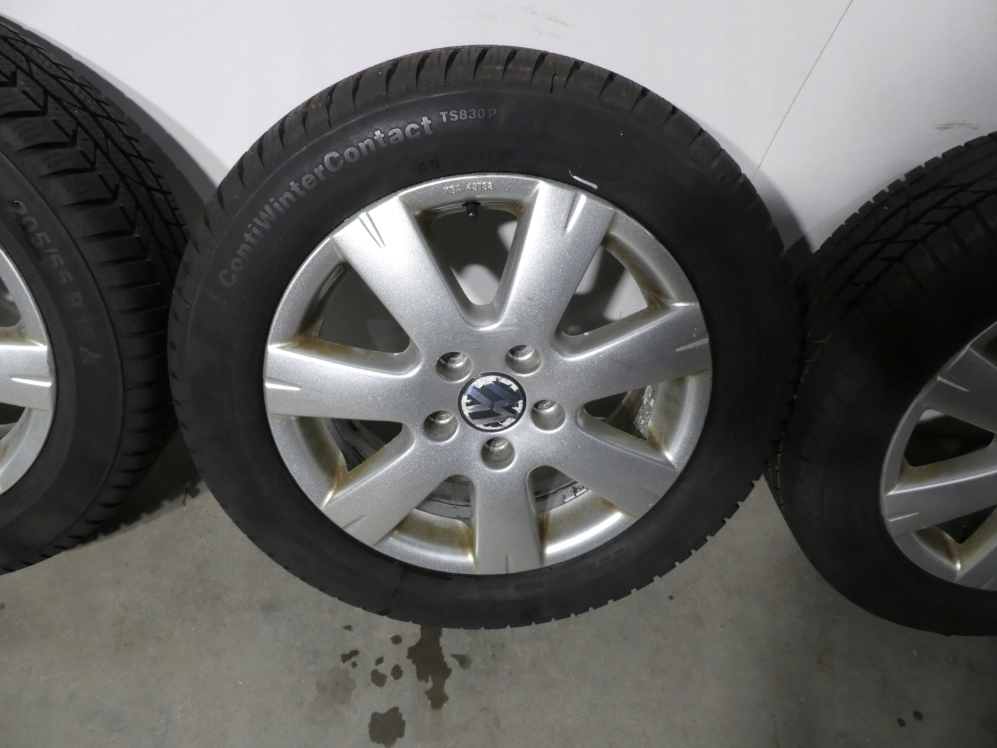 4X wheels discs tyres VW 5X112 1T4071496 2017R 205/55/16