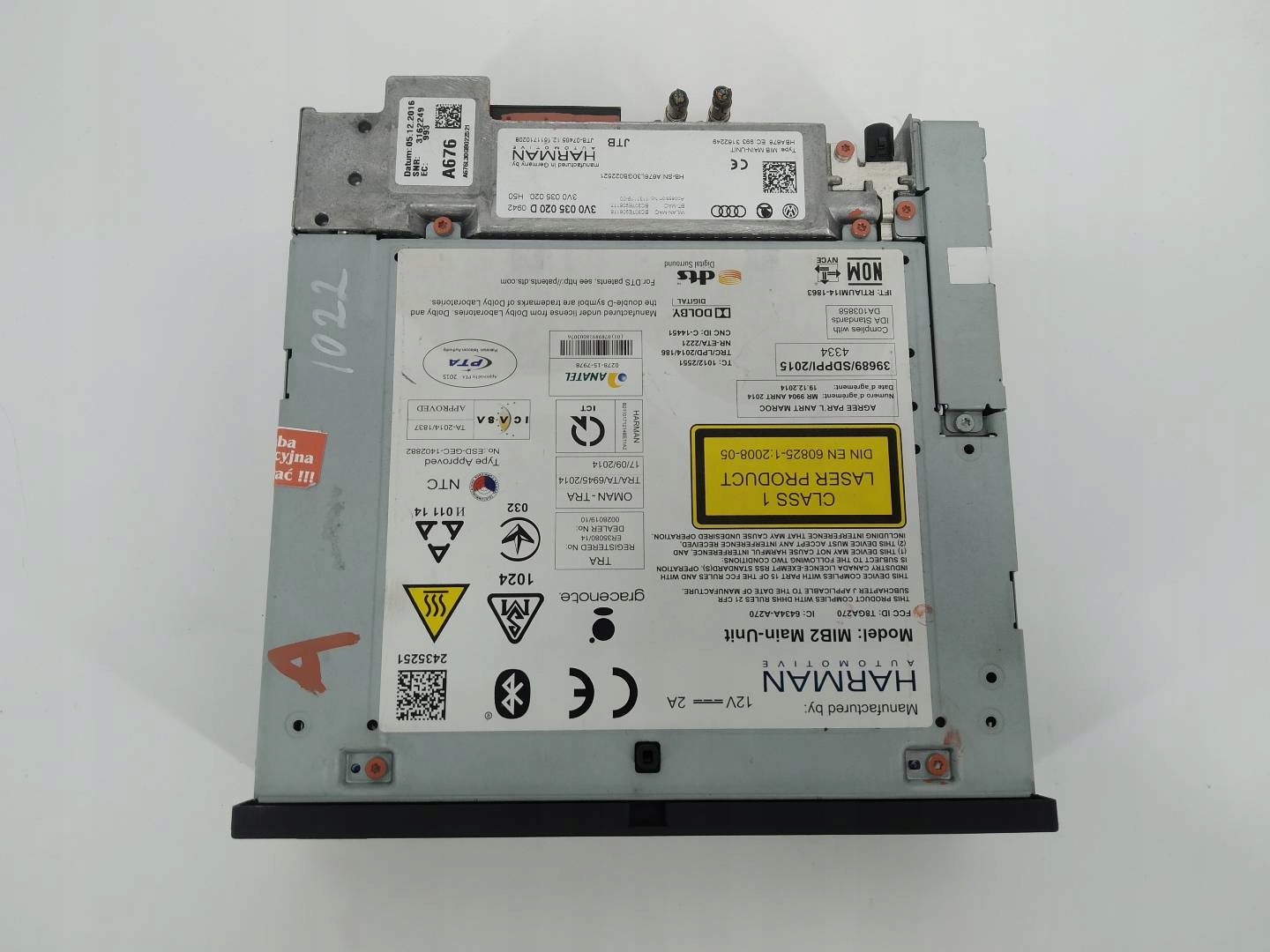 changer player navigation devices 3V0035020D Skoda Superb III (2015-2024)